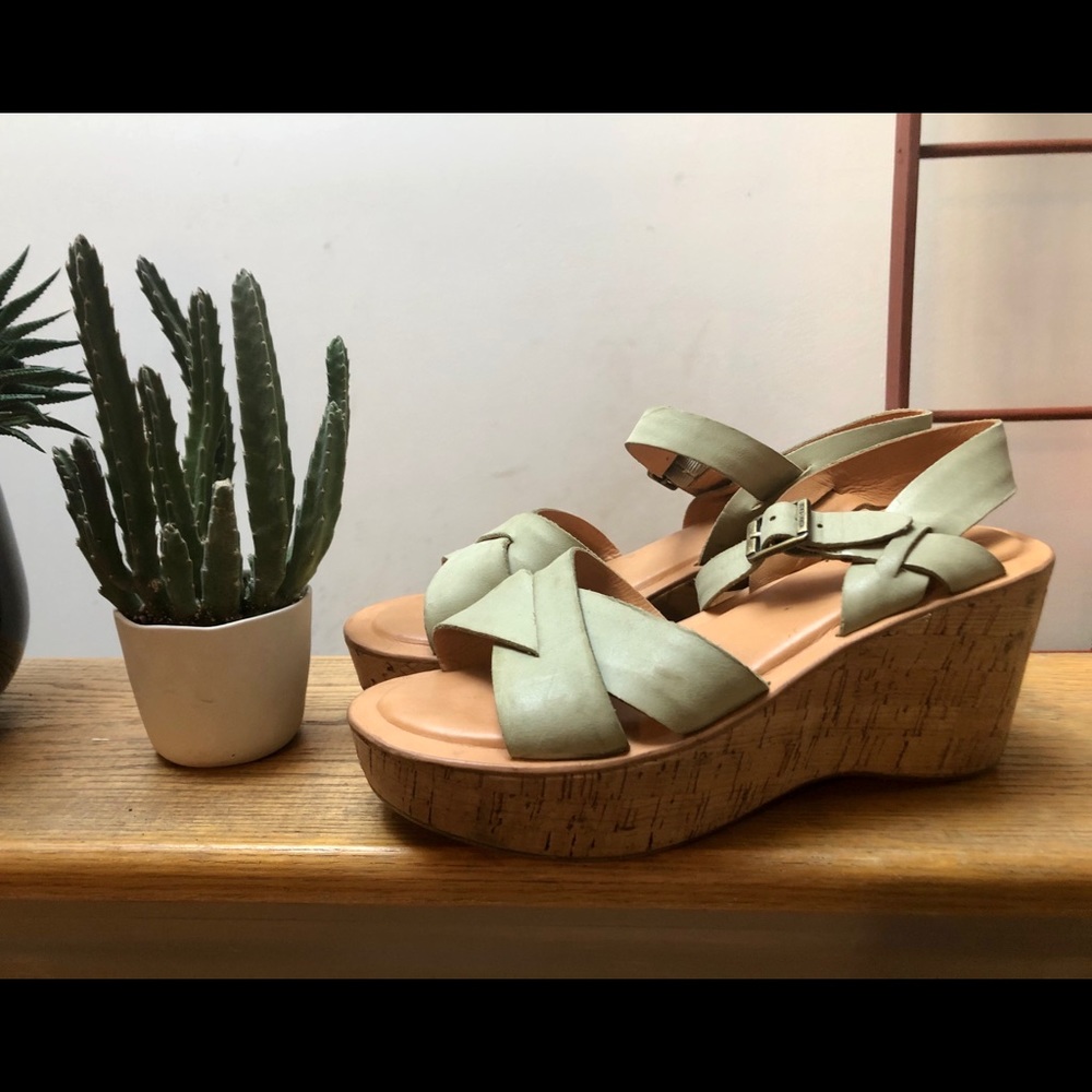 Kork-Ease Ava Platform Sandal Wedges 8